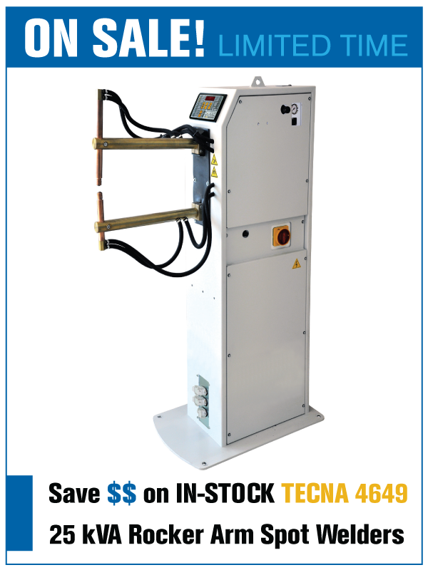 TECNA 4649 25 kVA Rocker Arm Spot Welders ON SALE | Weld Systems Integrators